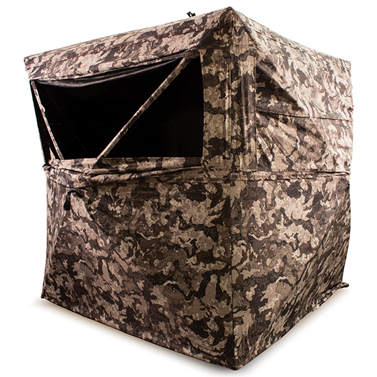 HME 3 PERSON HUB GROUND BLIND CERVIDAE CAMO - Hunting Accessories